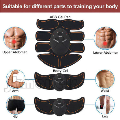 Electric Muscle Toner Machine ABS Toning Belt Simulation Fat Burner Belly Shaper